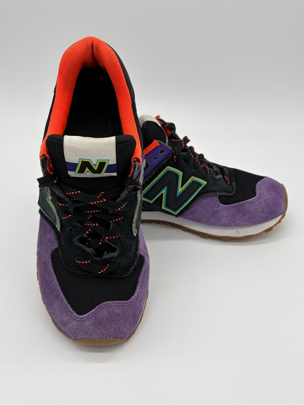 New Balance Men's Purple, Black & Orange Retro Runner